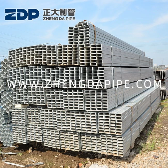 ASTM A500 Ống hình chữ nhật trước Galvanzied